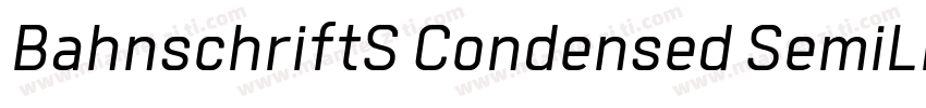 BahnschriftS Condensed SemiLigh字体转换
